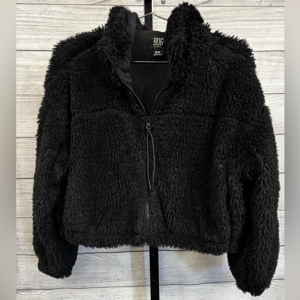 BDG Teddy Crop Jacket